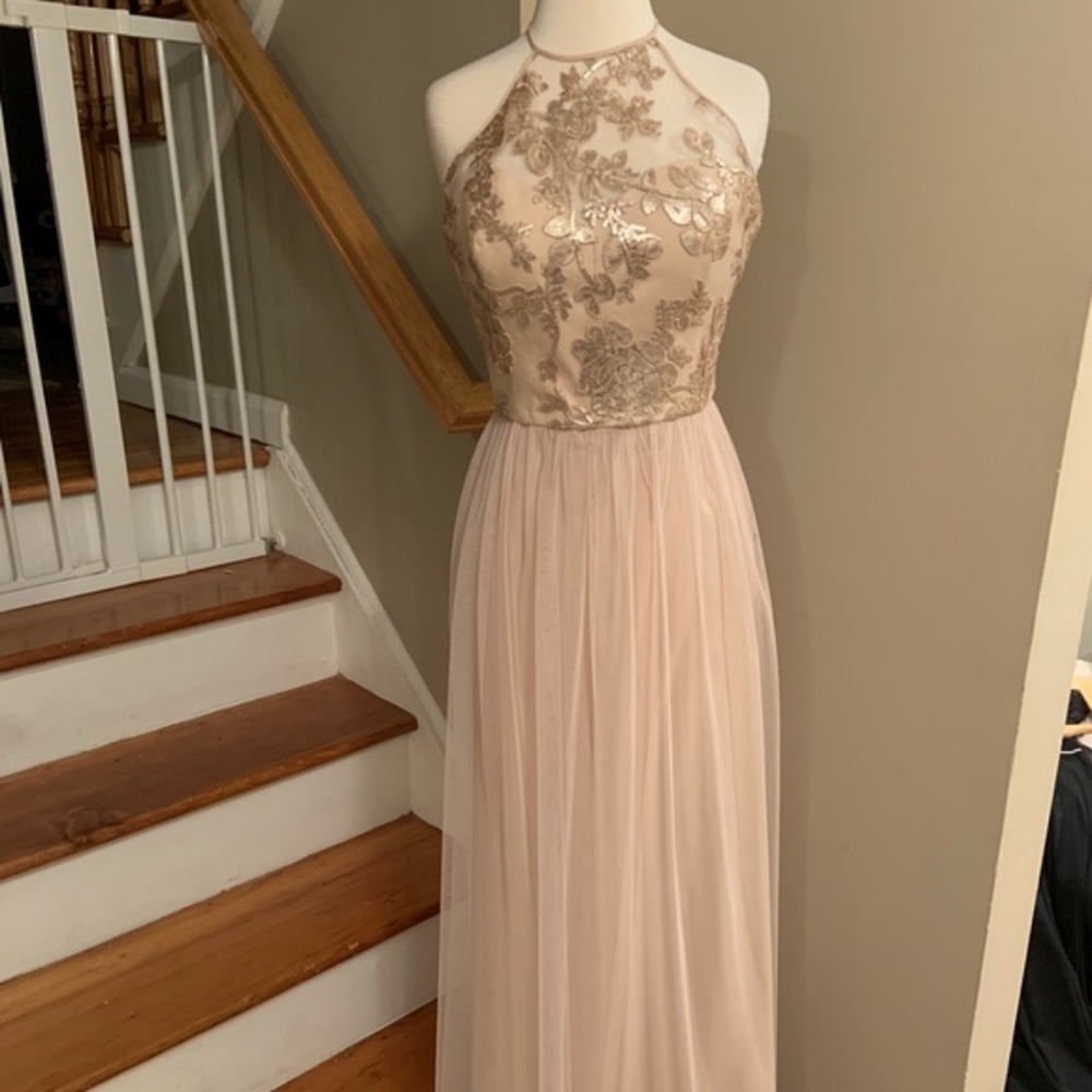 Amsale GB015 Fawn size 12